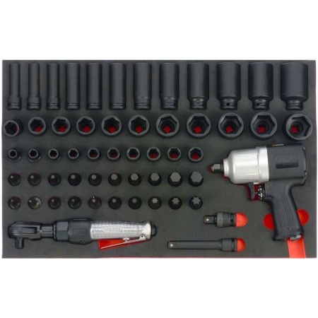 Force Modul Sertar Dulap Scule Set Pistol Pneumatic Impact + Tubulare FOR 4573